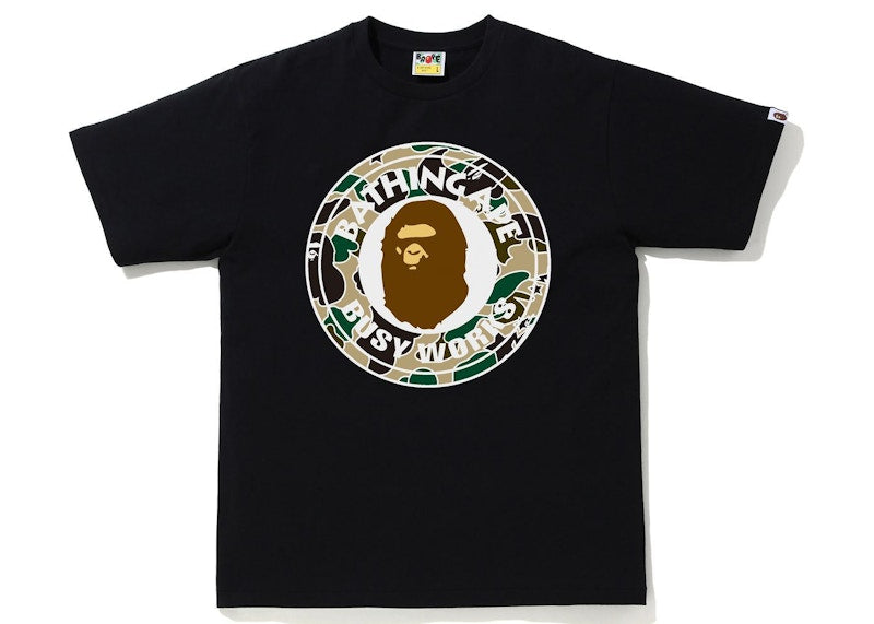 BAPE Sta Camo Busy Works Tee Black/Yellow