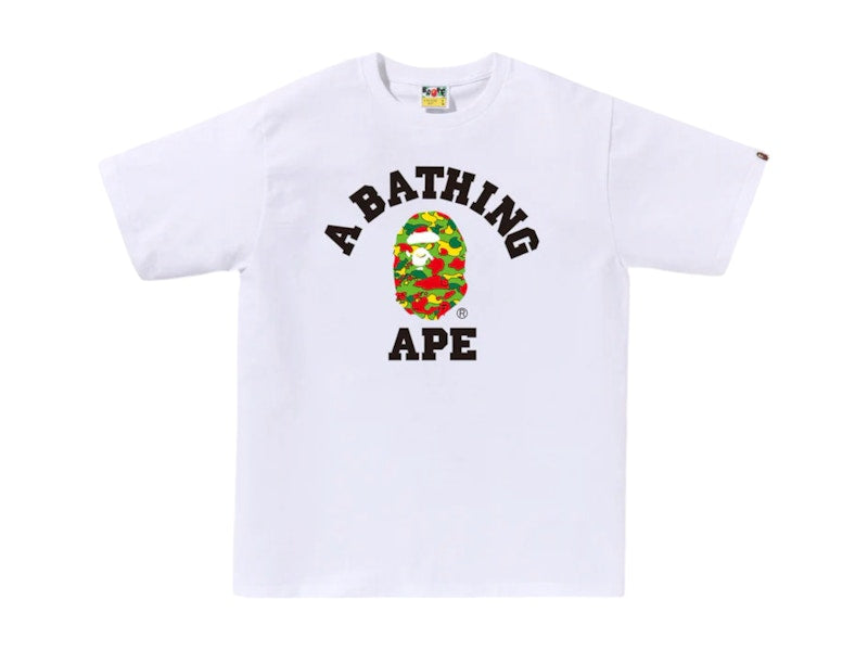 BAPE Sta Camo College BAPEC Tee (JP Online Exclusive) White