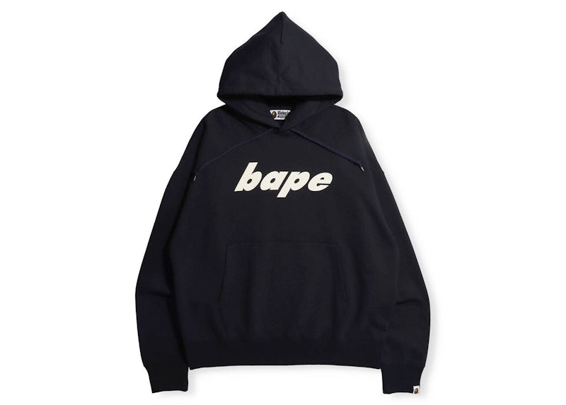 BAPE Sta Camo WGM Ape Head Loose Fit Pullover Hoodie Navy