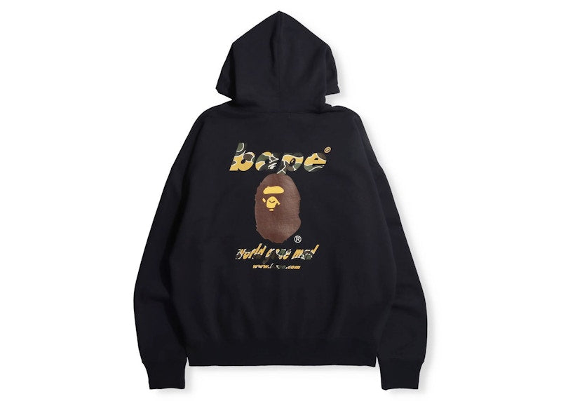 BAPE Sta Camo WGM Ape Head Loose Fit Pullover Hoodie Navy
