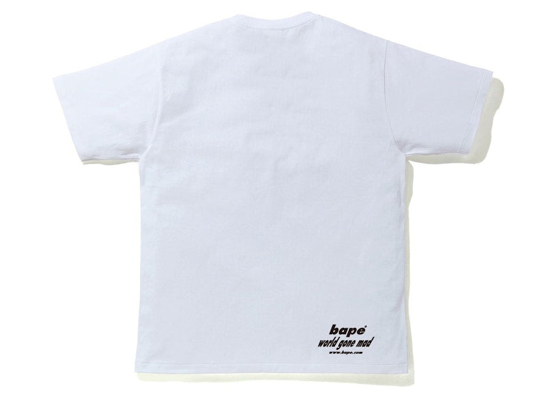 BAPE Sta Camo WGM Ape Head Tee White/Yellow