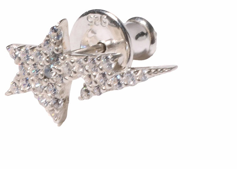 BAPE Sta Earrings Silver