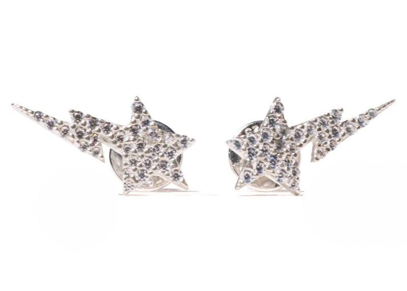 BAPE Sta Earrings Silver