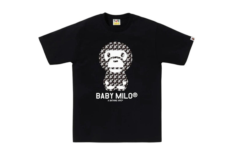 BAPE Sta Houndstooth Baby Milo Tee Black/Black