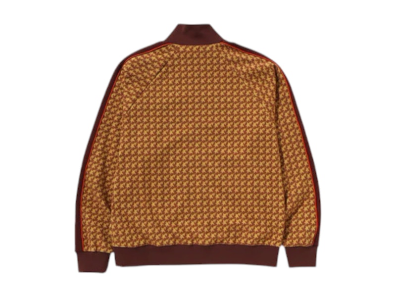 BAPE Sta Houndstooth Jacquard Track Jacket Brown