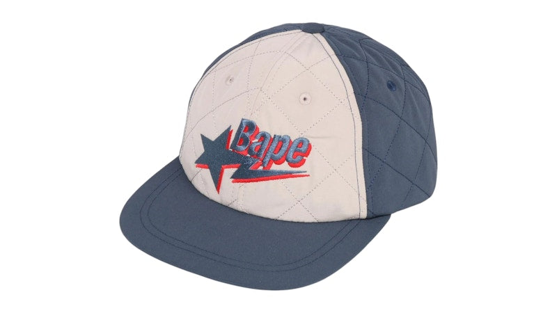 BAPE Sta Logo Quilting Cap Navy