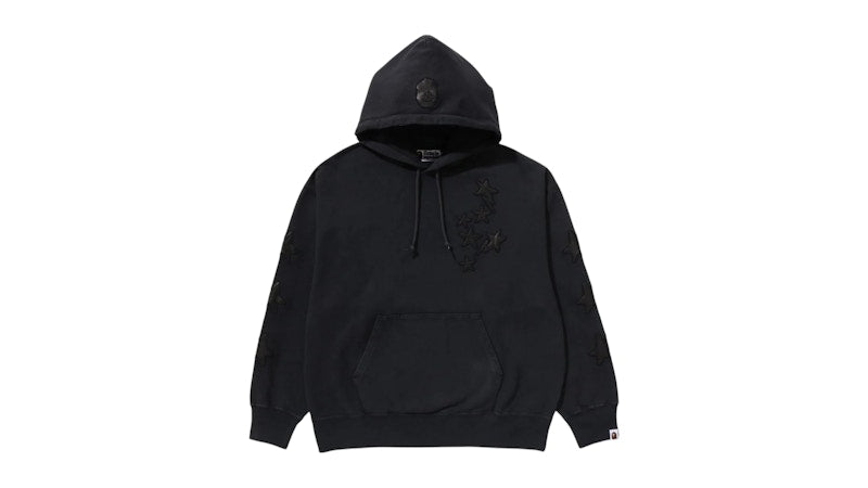 BAPE Sta Patch Relaxed Fit Pullover Hoodie Black
