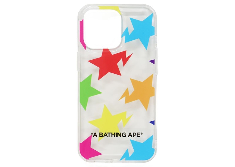 BAPE Sta Pattern iPhone 13 Pro Case Clear