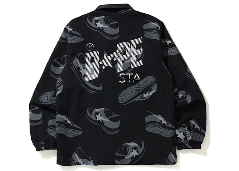 BAPE Sta Random Coach Jacket Black