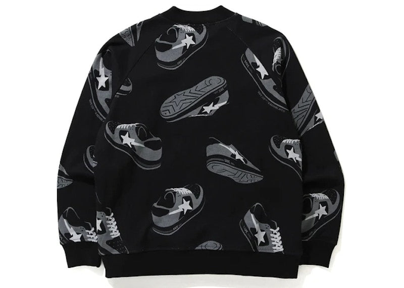 BAPE Sta Random Sweat Jersey Top Black