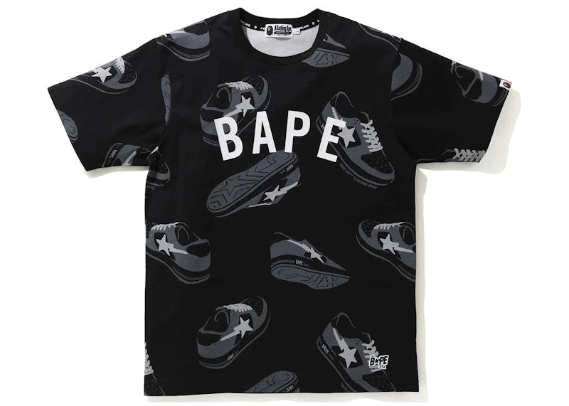 BAPE Sta Random Tee Black