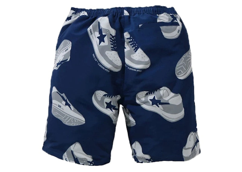 BAPE Sta Random Track Shorts Navy