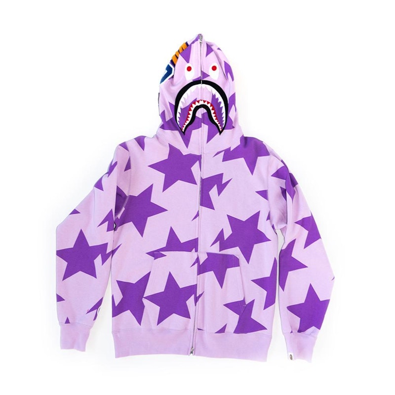 BAPE Sta Shark Hoodie Purple