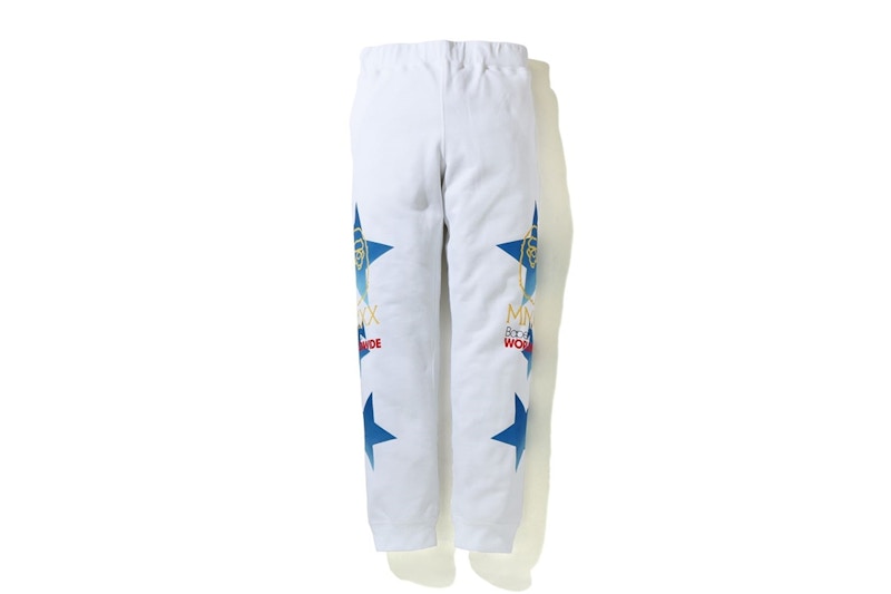 BAPE Sta Slim Sweatpants White