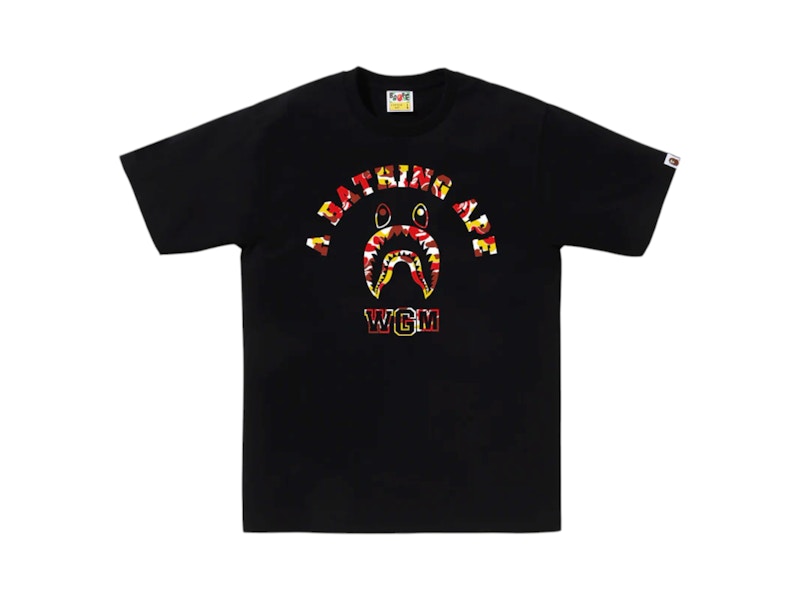 BAPE Store Beijing Shark College Tee Black
