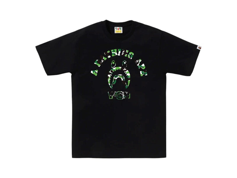 BAPE Store Chengdu Shark College Tee Black