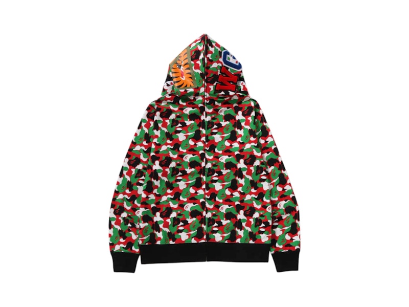 BAPE Store Dubai Separate Shark Full Zip Hoodie Multicolor