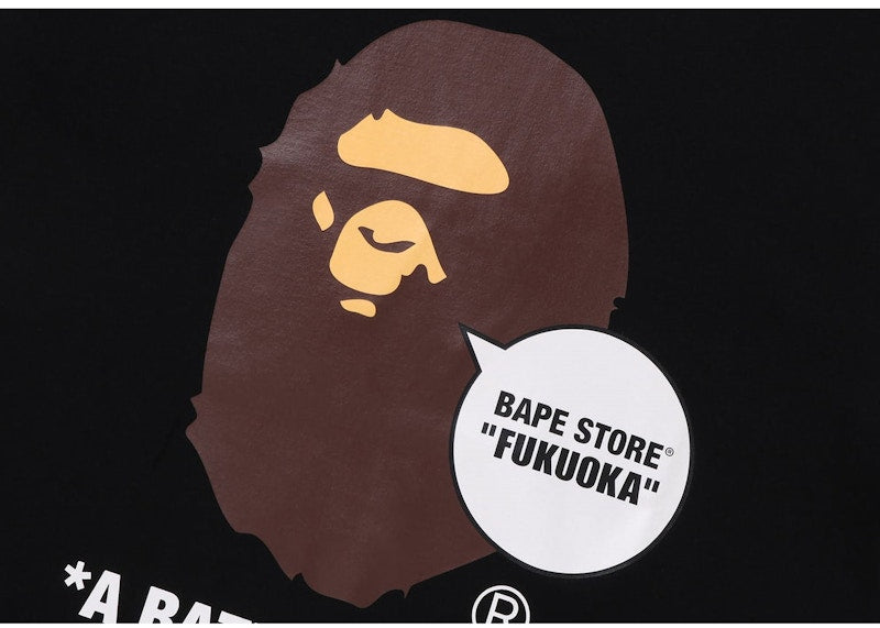 BAPE Store Fukuoka Ape Head Tee Black