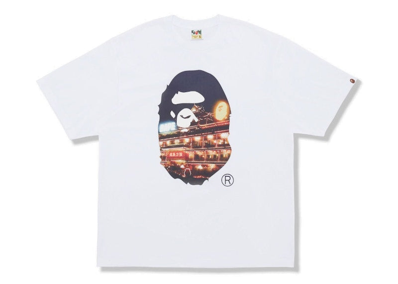 BAPE Store Hong Kong 16th Anniversary Photo Ape Head Tee White
