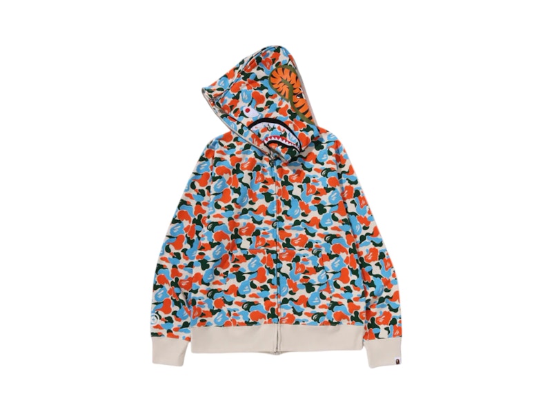 BAPE Store Jakarta Separate Shark Full Zip Hoodie Multicolor