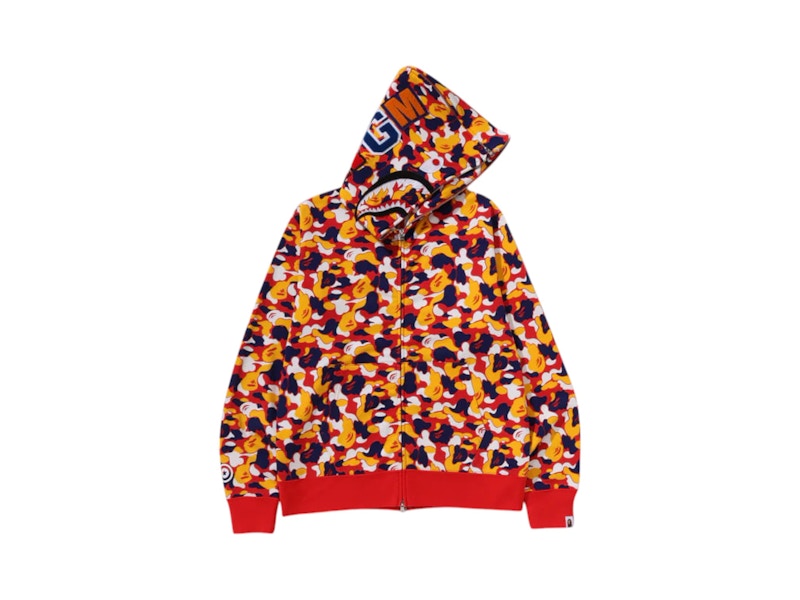 BAPE Store Kuala Lumpur Separate Shark Full Zip Hoodie Multicolor