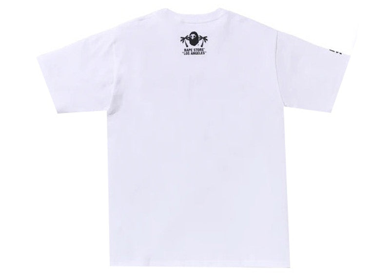 BAPE Store LA 5th Anniversary LA Camo College Tee White