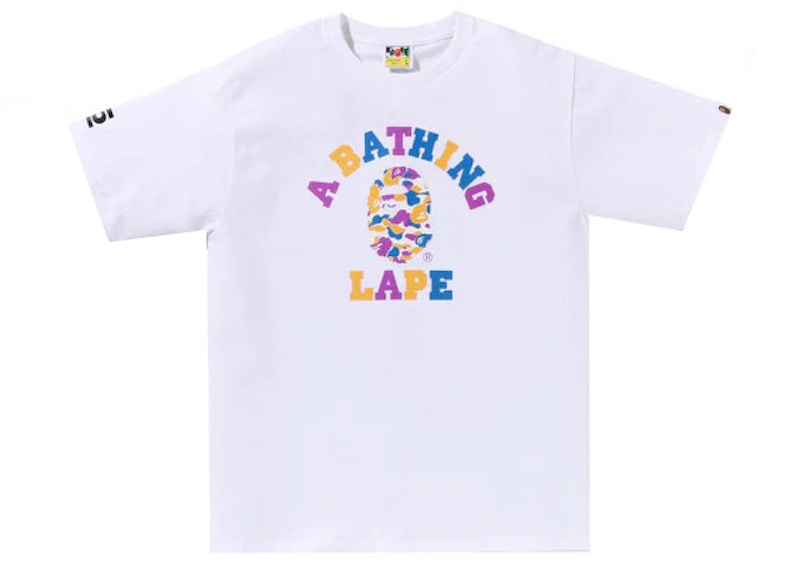 BAPE Store LA 5th Anniversary LA Camo College Tee White