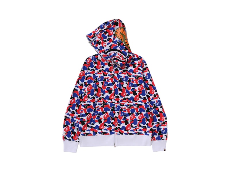 BAPE Store London Separate Shark Full Zip Hoodie Multicolor