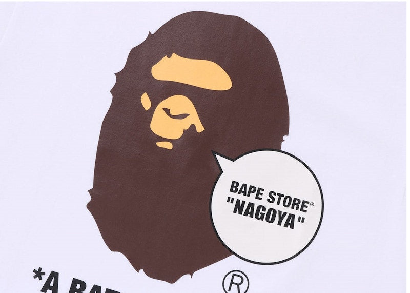 BAPE Store Nagoya Ape Head Tee White