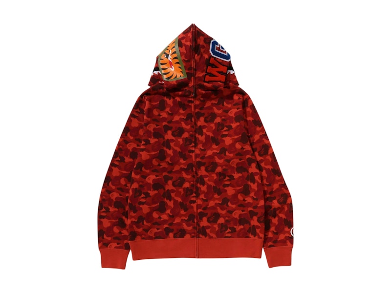 BAPE Store Rakuten Fashion Separate Shark Full Zip Hoodie Red