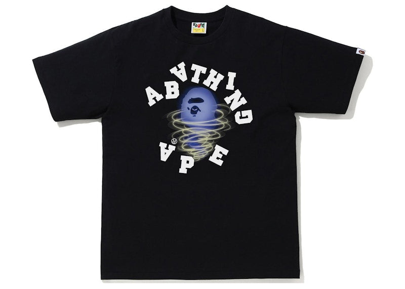 BAPE Storm Broken College Tee Black/Purple