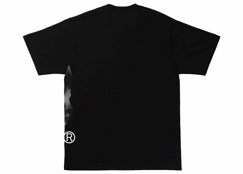 BAPE Stroke Camo Side Big Ape Head Tee Black/Black