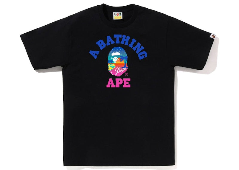 BAPE Sunset Beach Tee Black