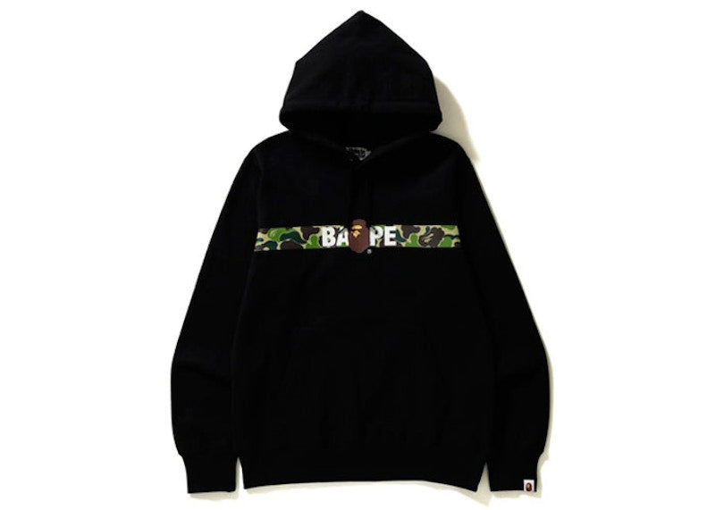 BAPE Tape Camo Ape Head Pullover Hoodie Black