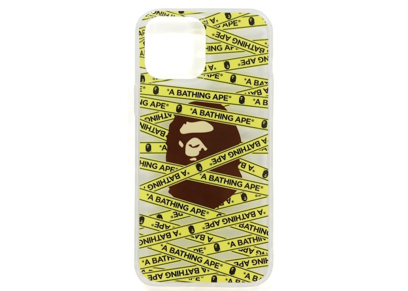 BAPE Tape Logo iPhone 13 Pro Max Case Clear