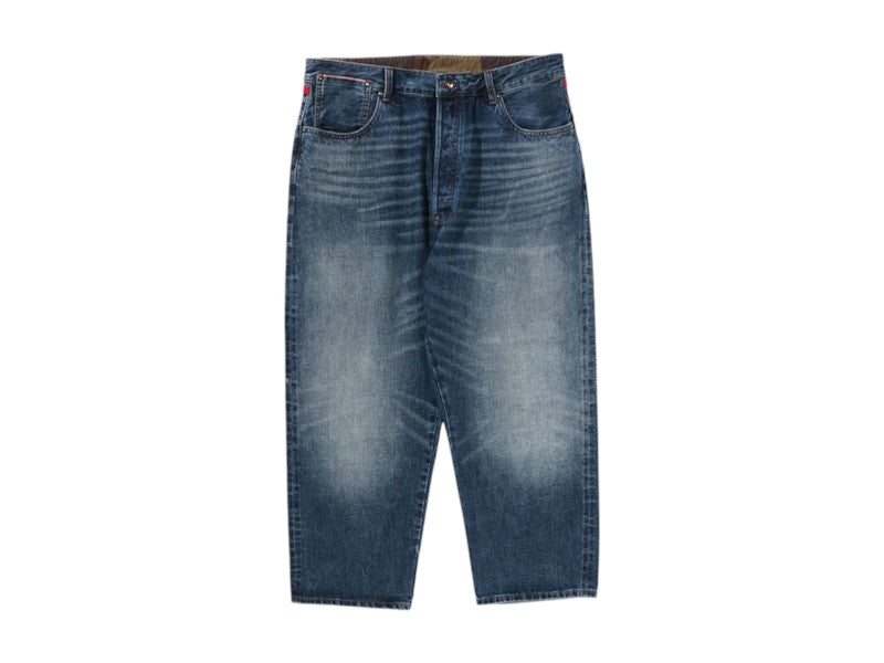 BAPE Taper Front Denim Pants Blue