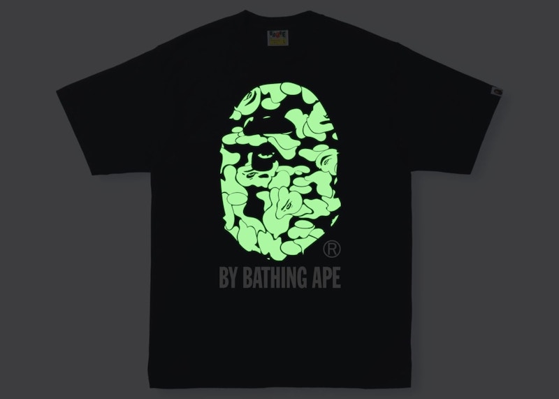 BAPE Text Code Camo By Bathing Ape Tee Black