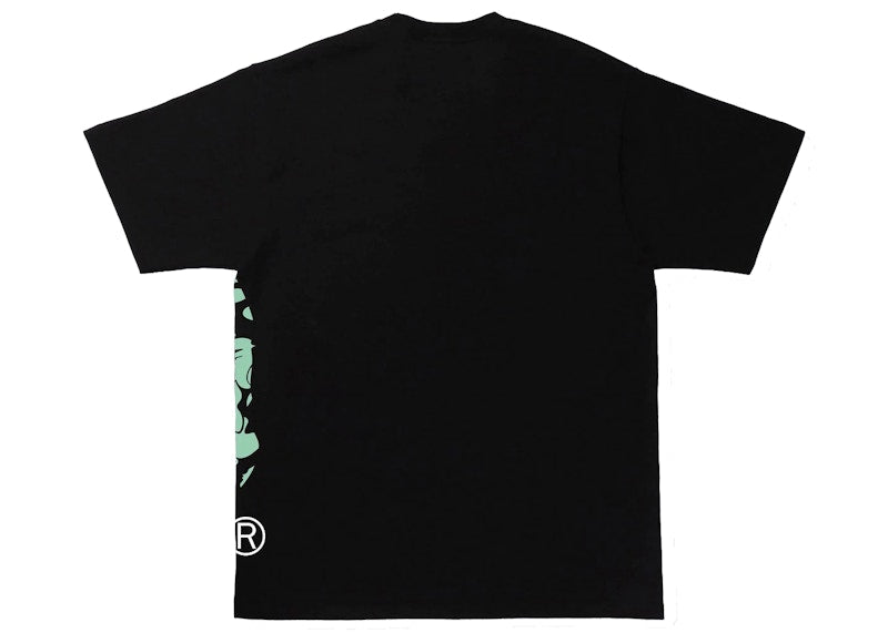 BAPE Text Code Camo Side Big Ape Head Tee Black