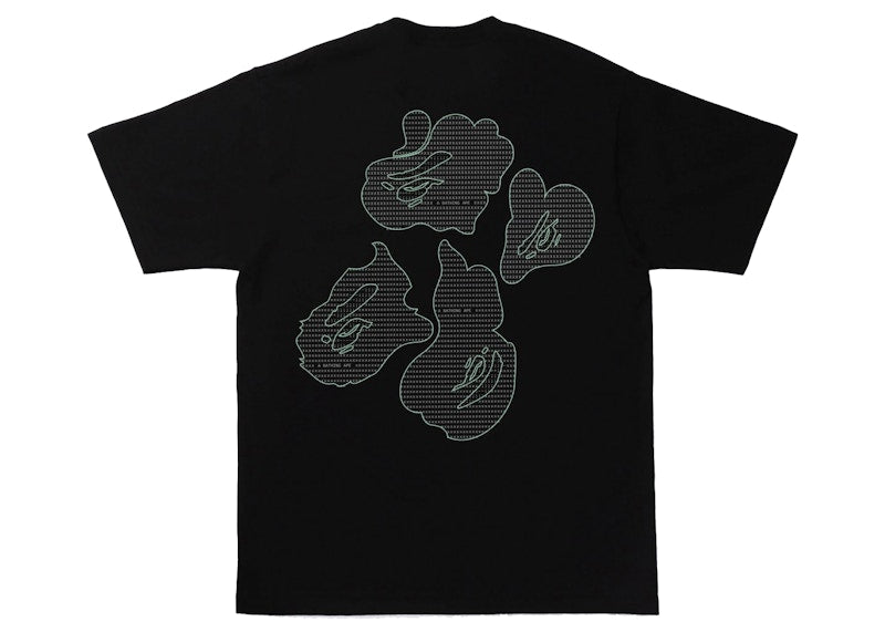 BAPE Text Code Camo Tee Black