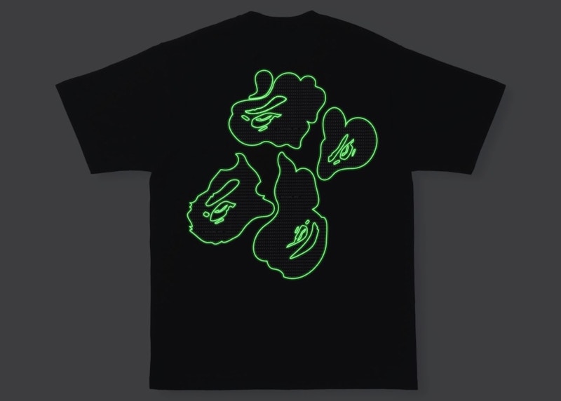 BAPE Text Code Camo Tee Black