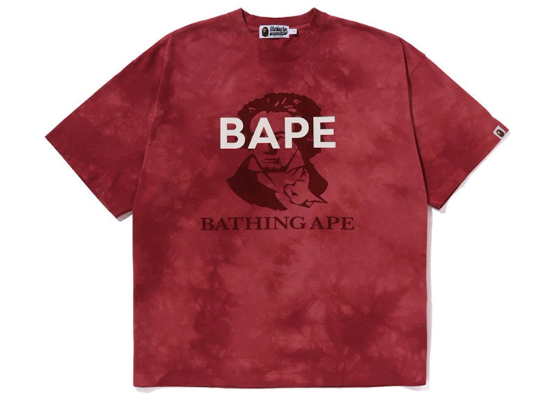 BAPE Tie Dye Bathing Ape Tee Red