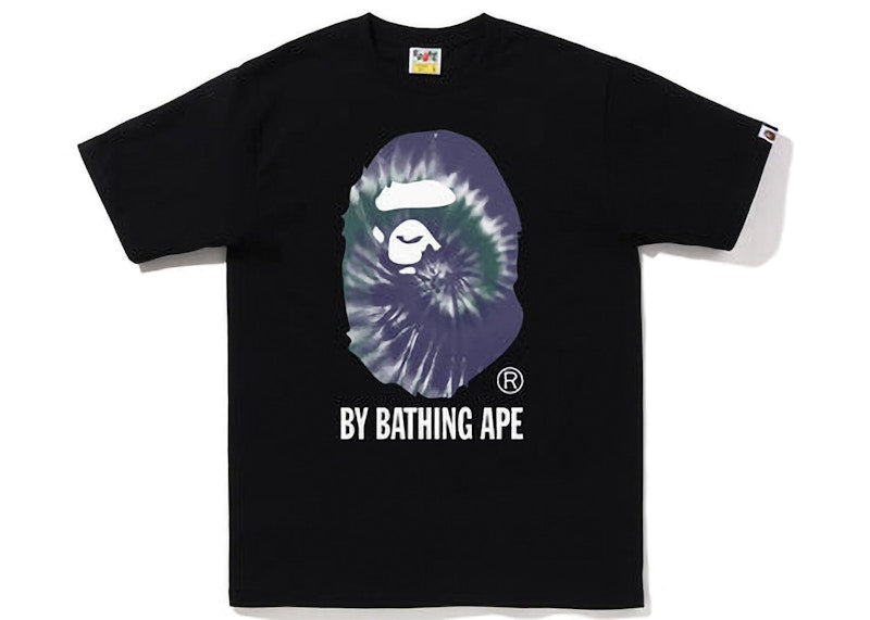 BAPE Tie Dye By Bathing Ape Tee Black Purple