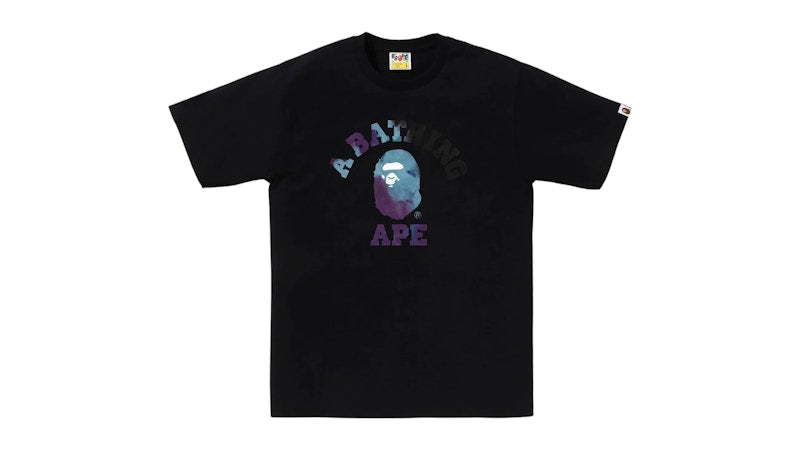 BAPE Tie Dye College Tee White/Beige