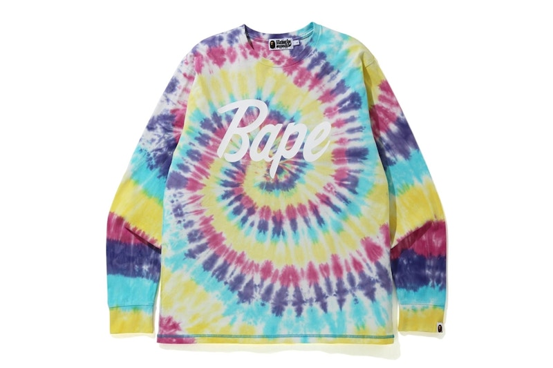 BAPE Tie Dye L/S Tee Multi