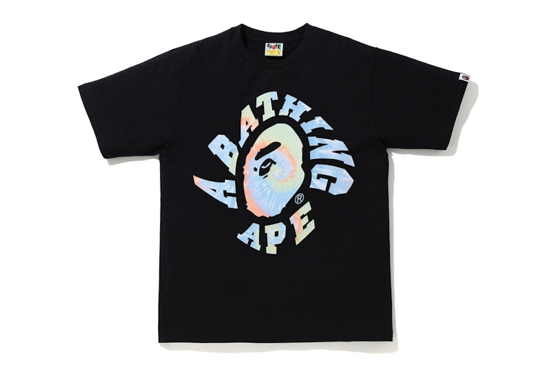 BAPE Tie Dye Twist College Tee Black/Sax