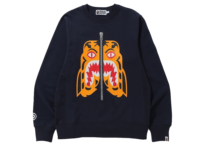 BAPE Tiger Crewneck (FW21) Navy