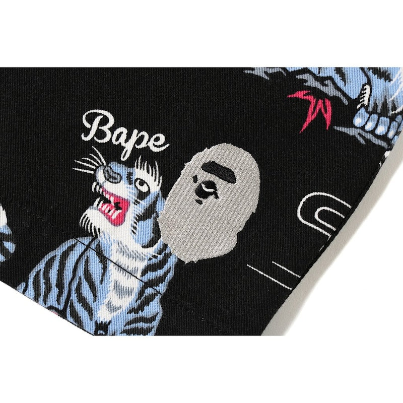 BAPE Tiger Pattern Shorts Black