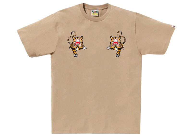 BAPE Tiger Tee Beige
