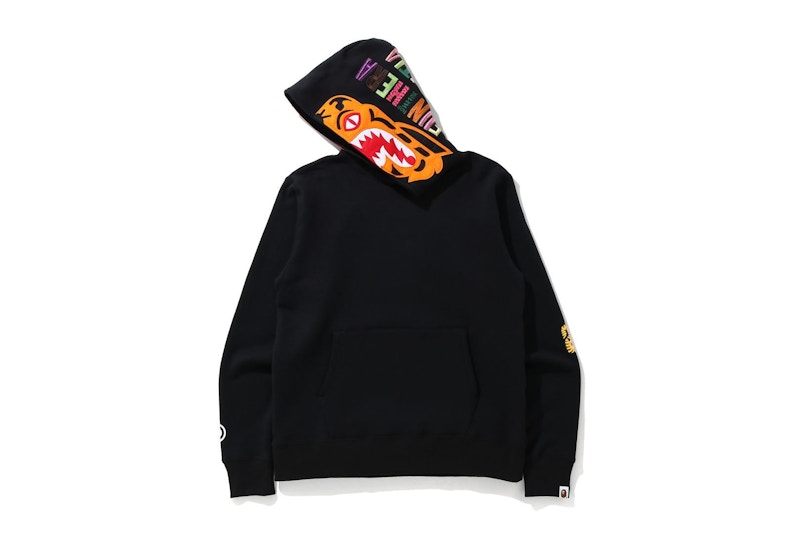 BAPE Tiger Wide Fit Pullover Hoodie Black