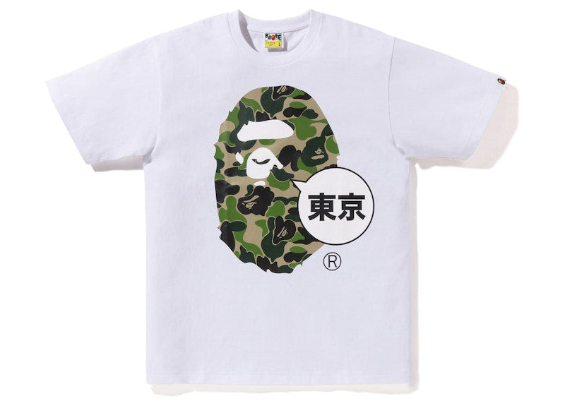 BAPE Tokyo Big Ape Head City Tee White